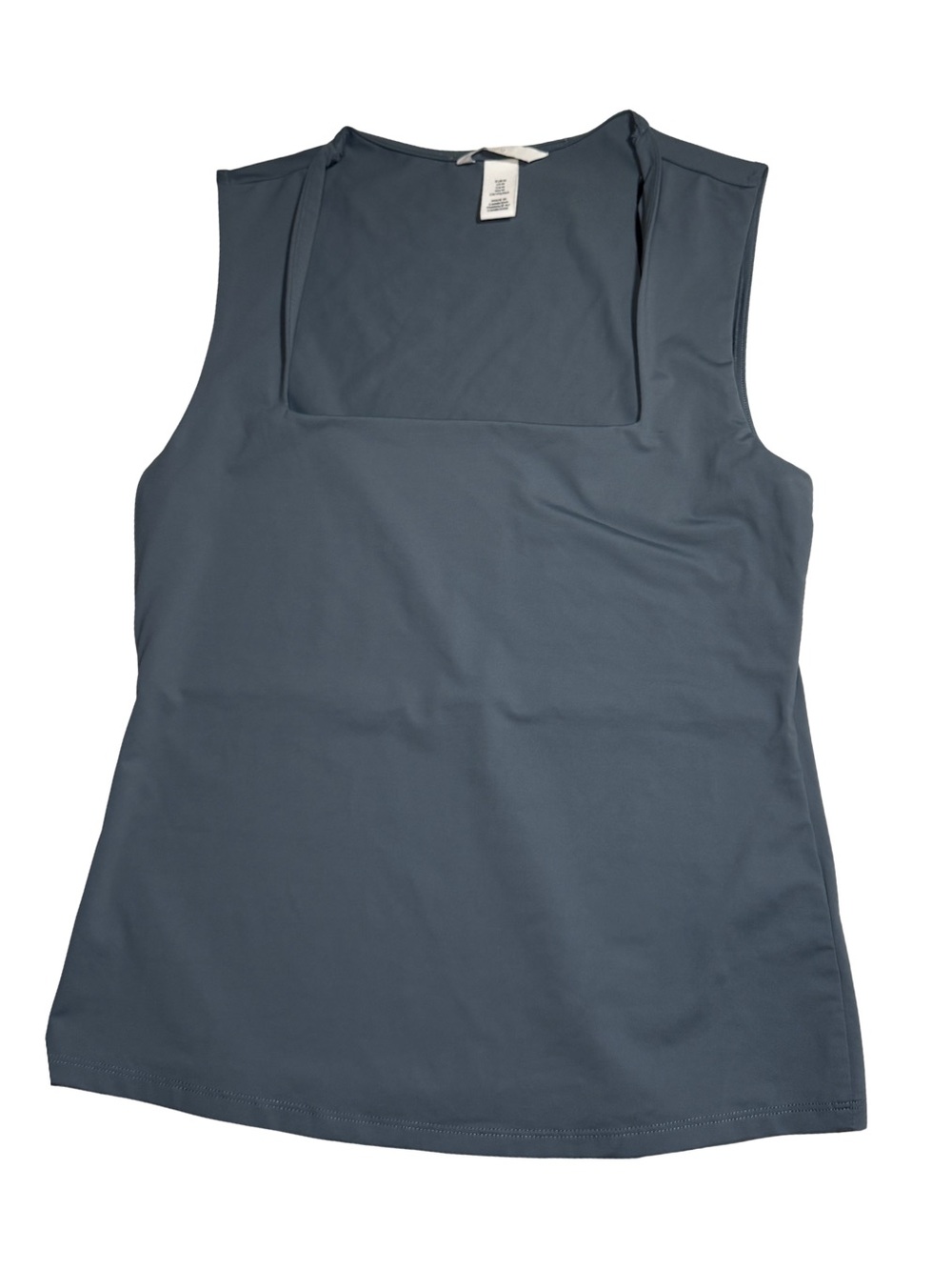 H&M Square Neck Tank Top - Slate Gray Blue